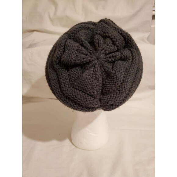 Winter Knit Hat With Brim By C.C - Charcoal Grey Cozy & Stylish 0073 - Picture 5 of 9
